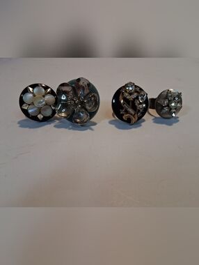 Lot Of 4 Vintage Costume Rings ADJUSTABLE!